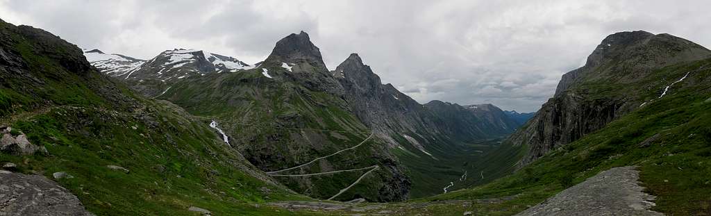Panorama of famous route