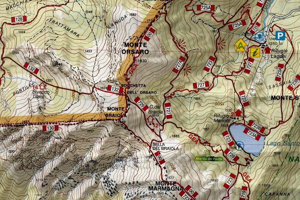 Monte Braiola map