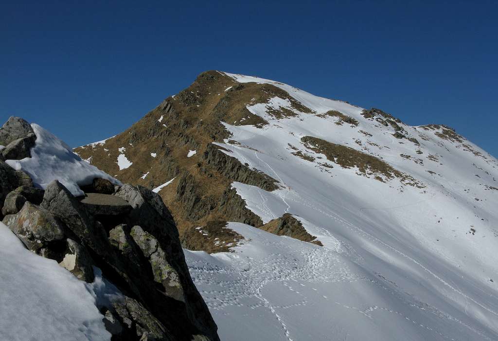 Monte Braiola seen from Sella del Braiola