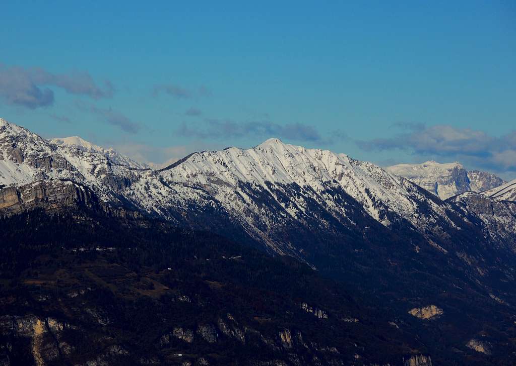 A winter image of Palon Cima Alta
