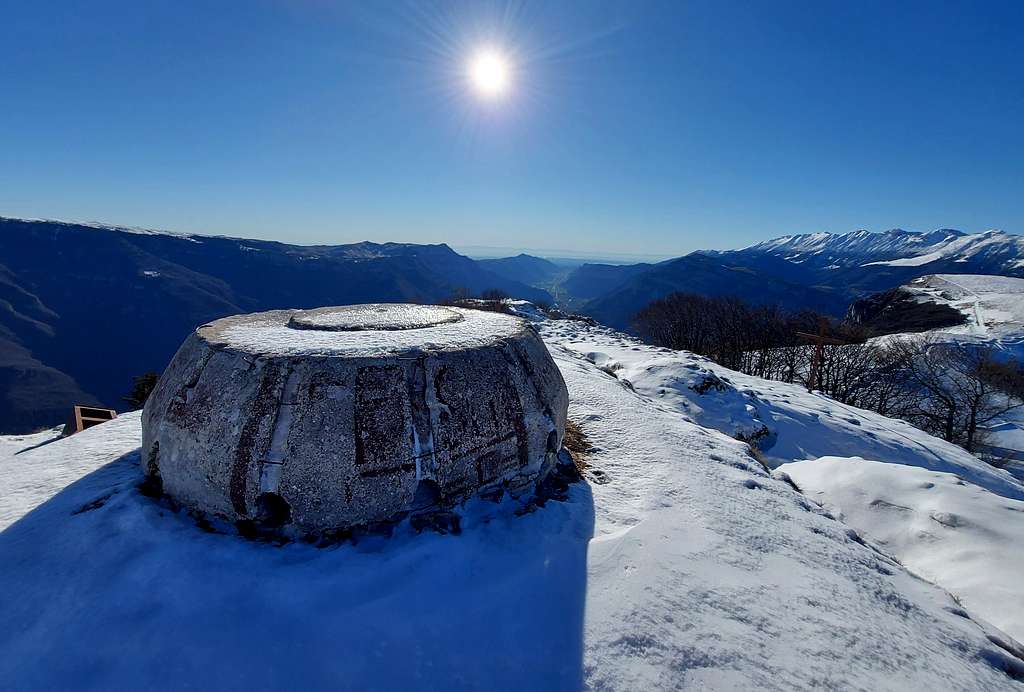 WWI emplacements for the anti-aircraft artillery  on Monte Vignola