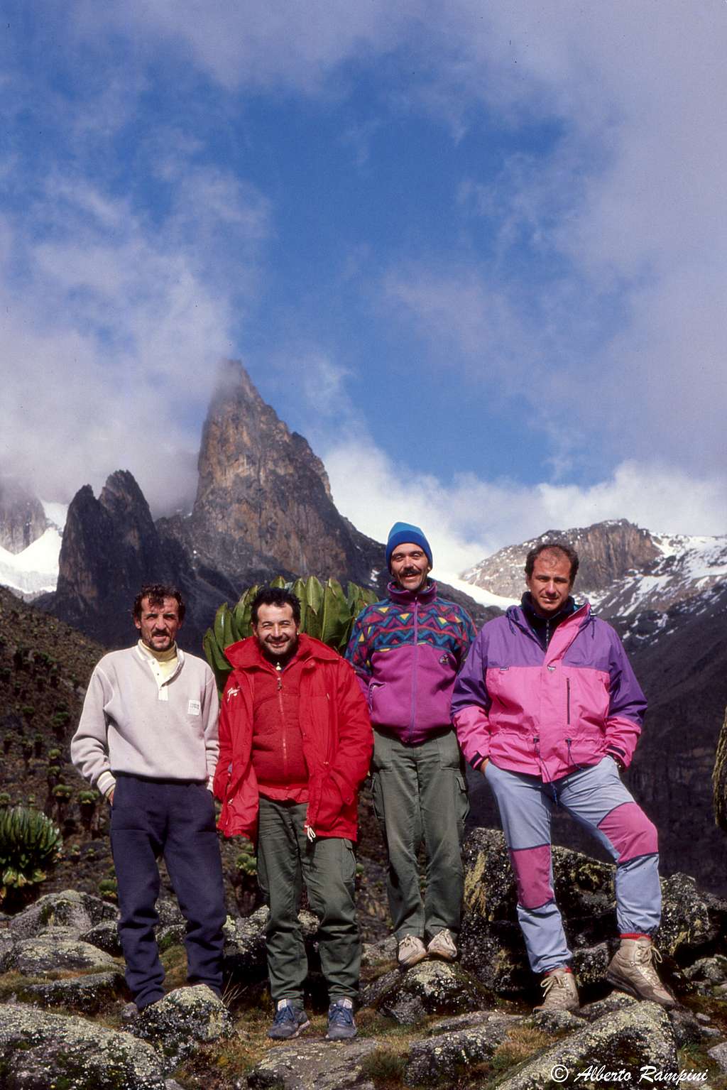 Diamond Couloir, our team in 1989