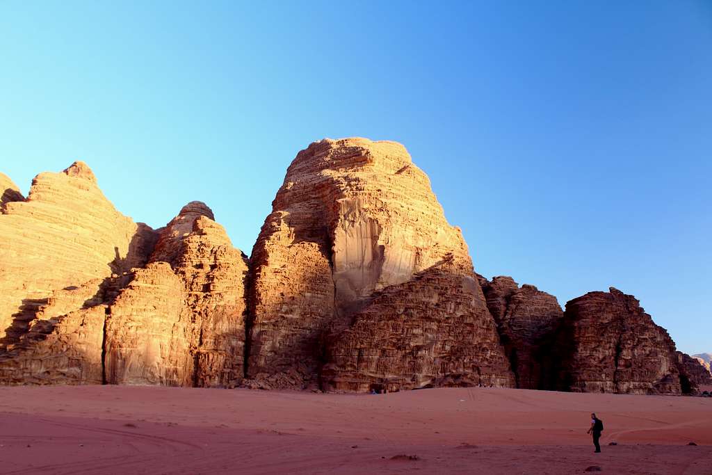 Sundown on El K'seir (The castle), Wadi Rum, Jordan