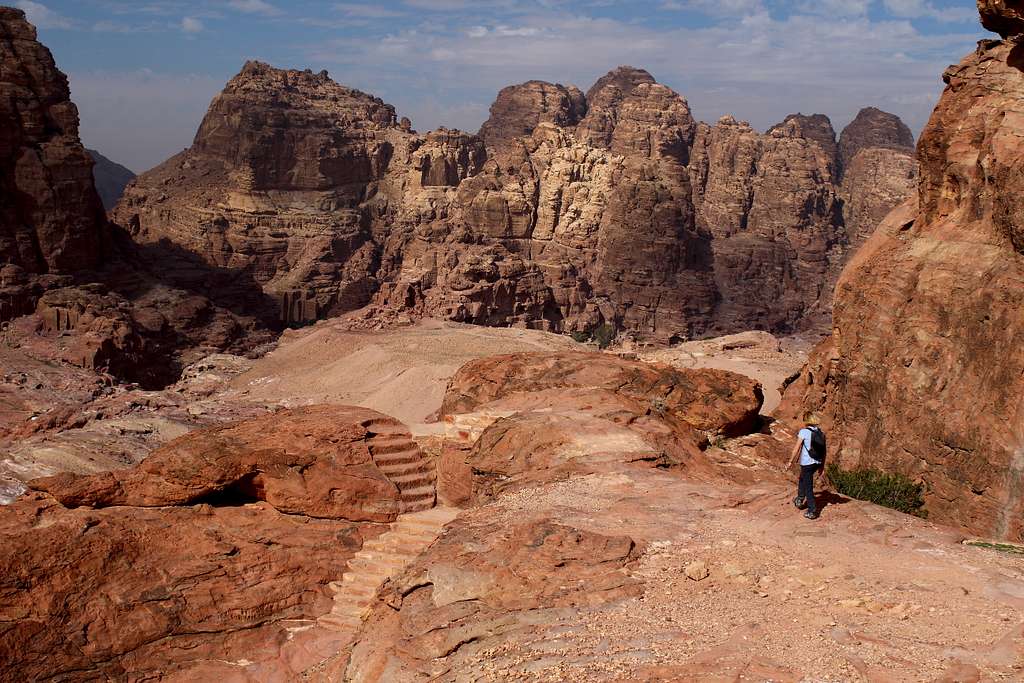 Looking towards Jebel Umm Zaytuna, Petra, Jordan