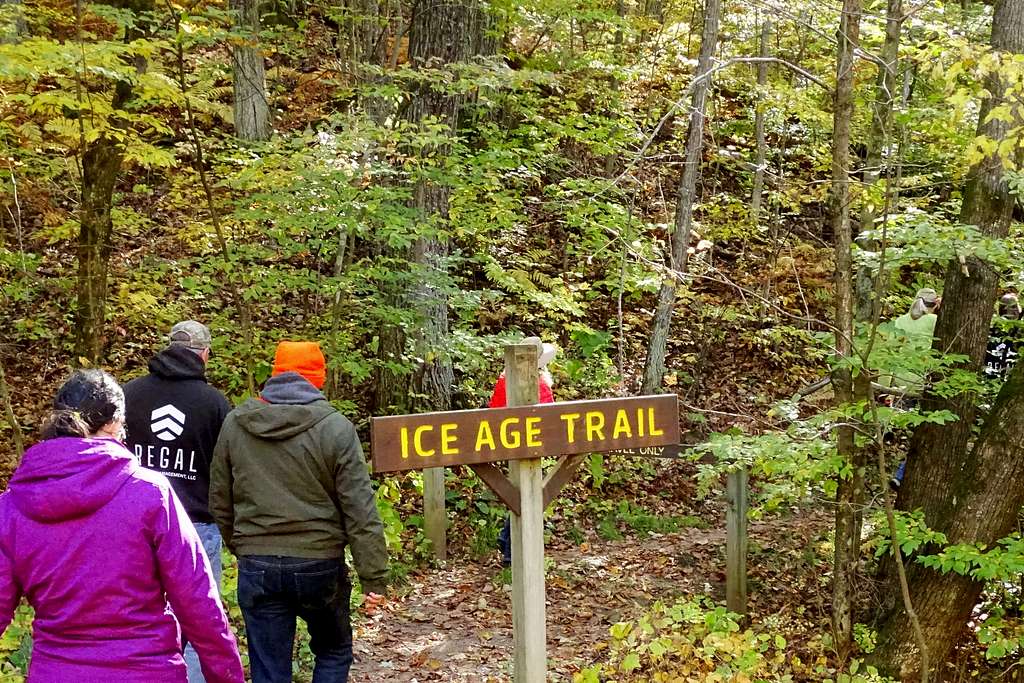 Hikers on the Ice Age National Scenic Trail