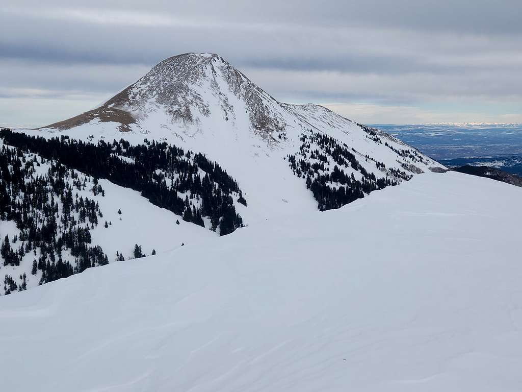 Mount Tomasaki as seen from Burro Ridge