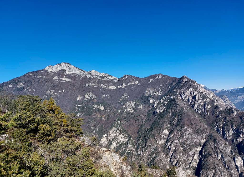 Monte Carone, Punta Mois and Cima Mughera seen from Monte Preals