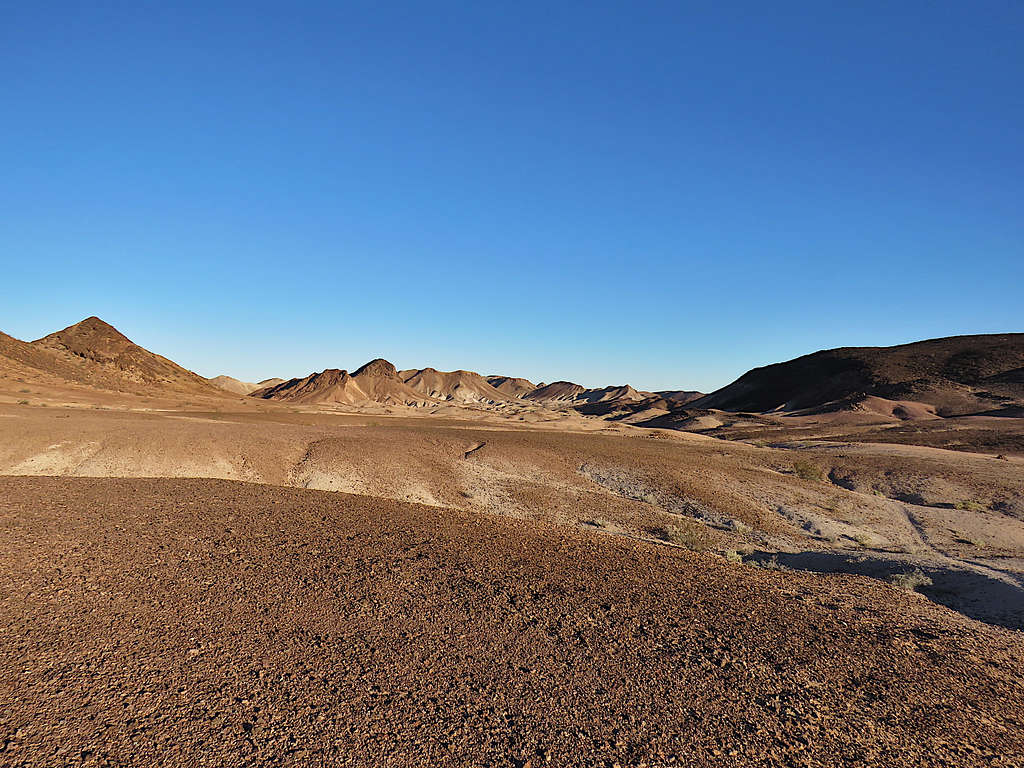 Badlands to the north