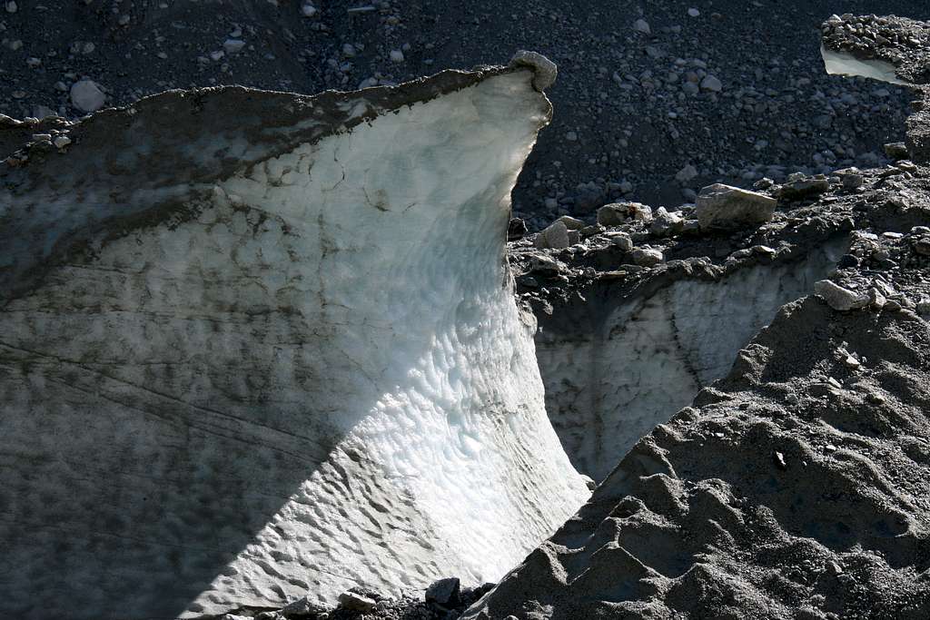 Excavated ice