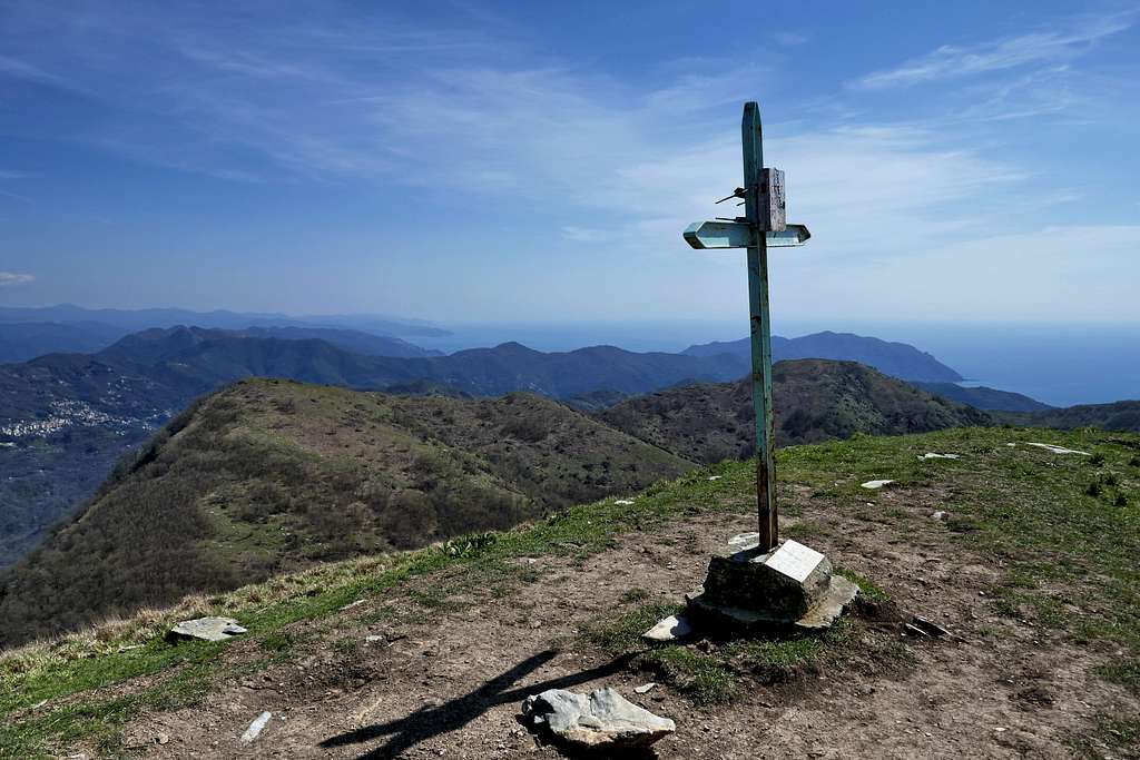 On the summit of Monte Croce dei Fo'