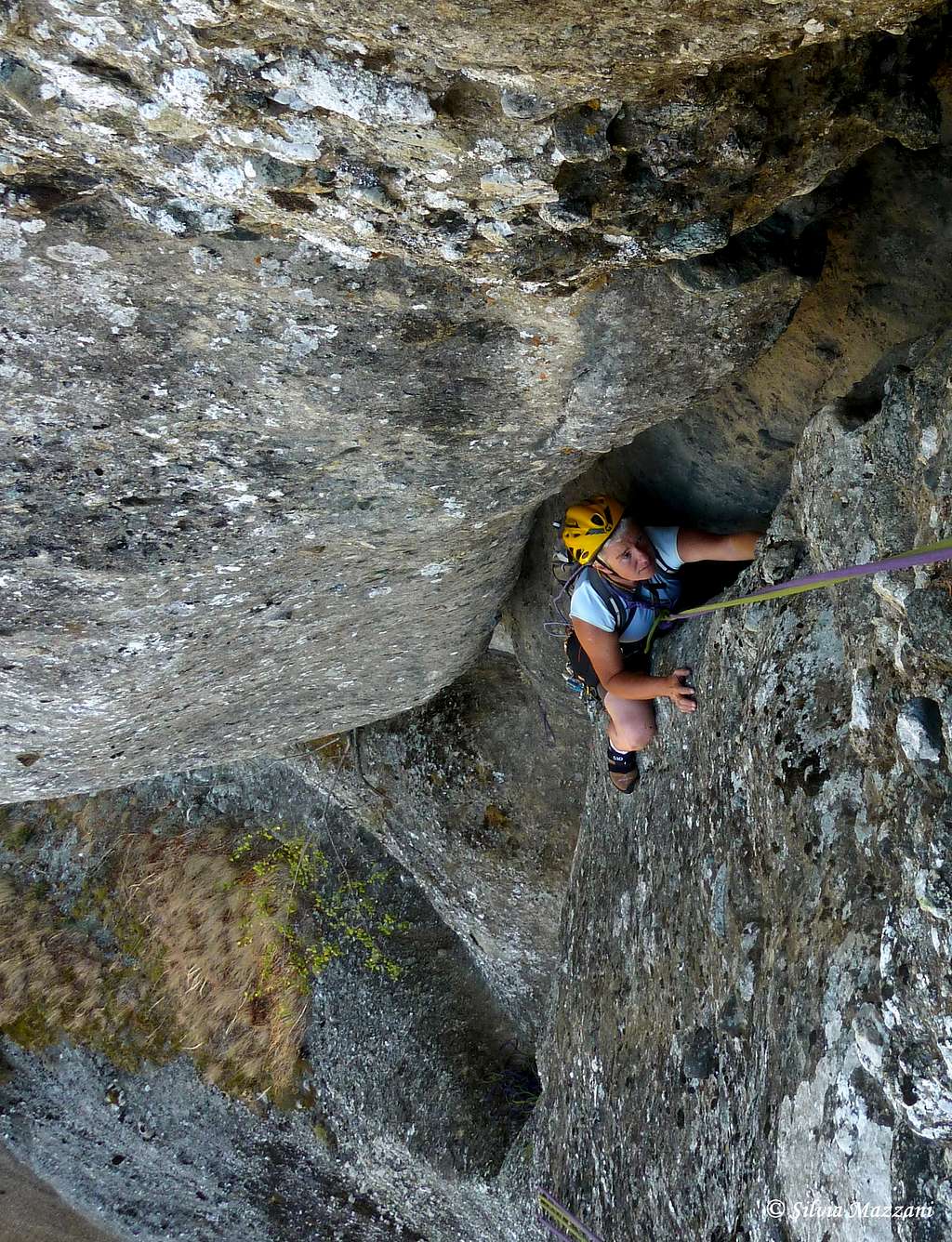 The hard crack on Roussanoukante, Kaukasier (Meteora)