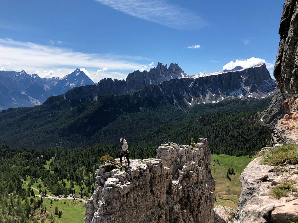 Rock Climbing in Cinque Torri