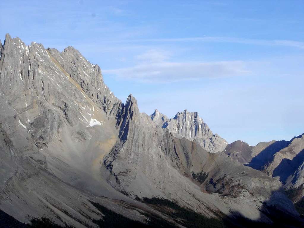 'Elpoca Tower' (GR 401140) viewed from near the Rae Glacier.
