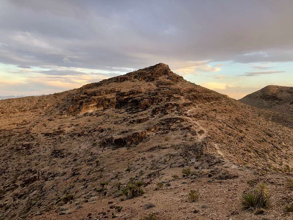 The peak of Gunfire Ridge