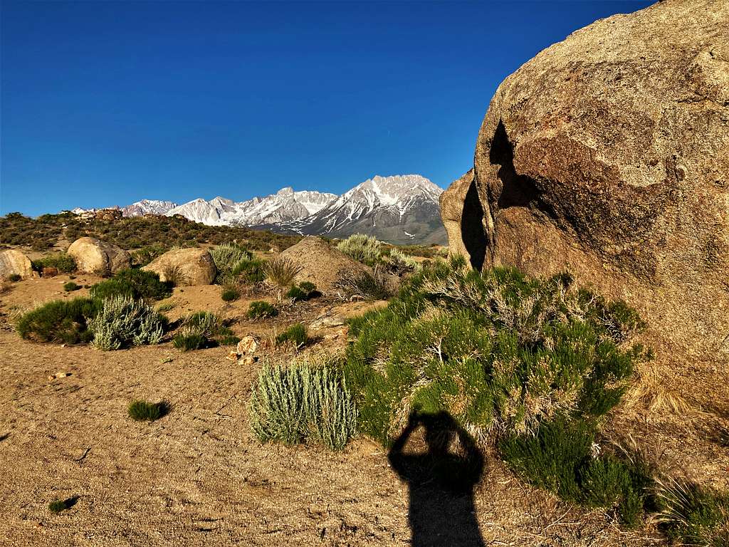 View to the Sierra Nevada Range from higher up on the hill