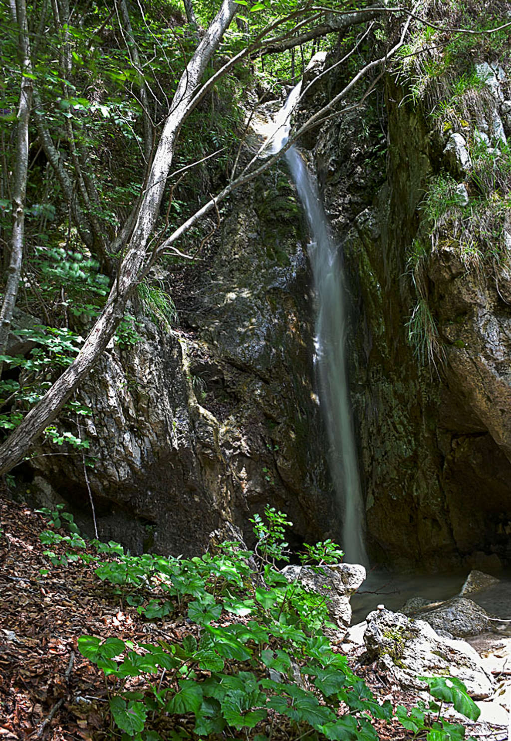 The upper waterfall on the Blatnica creek