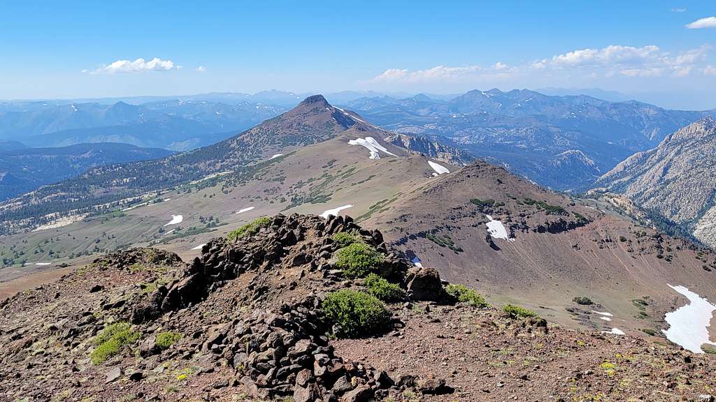 A view of Stanislaus Peak from Sonora Peak