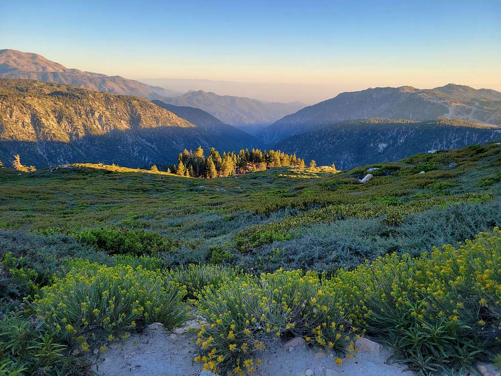 San Bernardino Mountains viewed from near Butler Peak