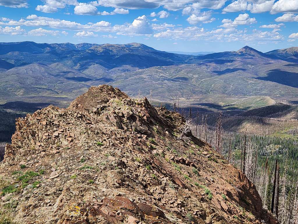 View of the Rabbit Ears Range from Corral Peaks North