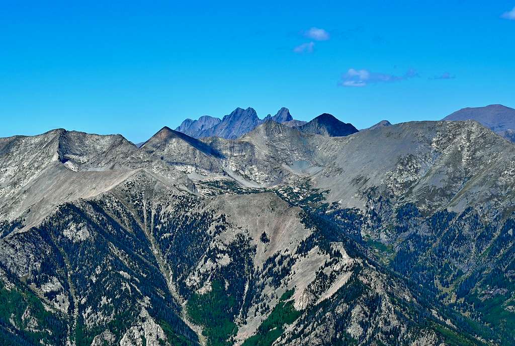 Crestones from Medano Peak