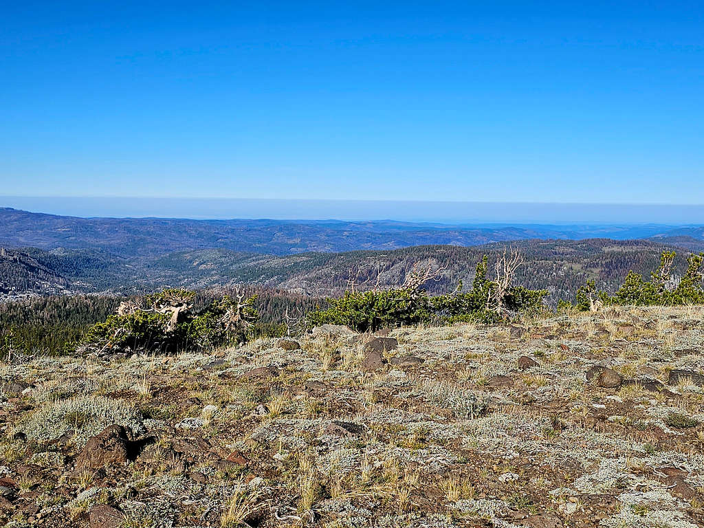 Looking west at the Sierra foothills