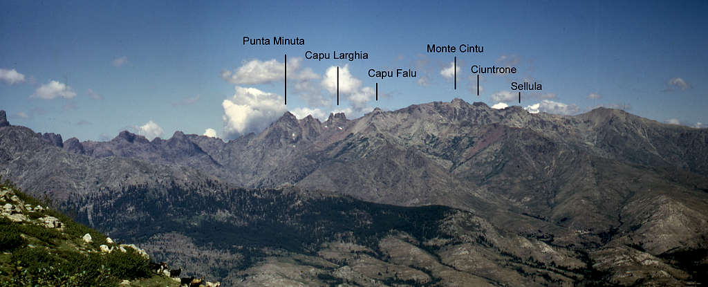 Le massif du Monte Cinto