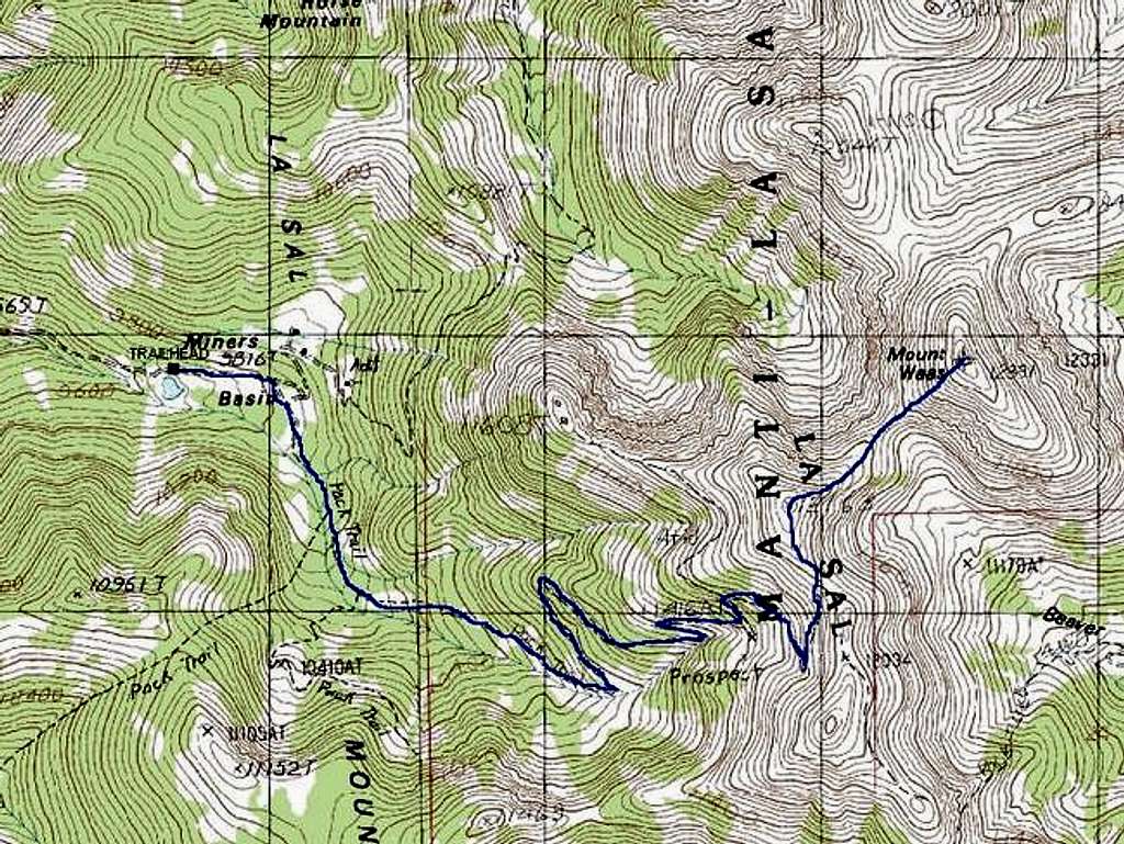  Miners Basin Route to Mount...