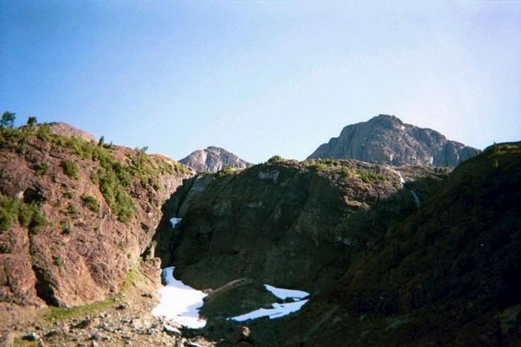 The peaks from the hanging...