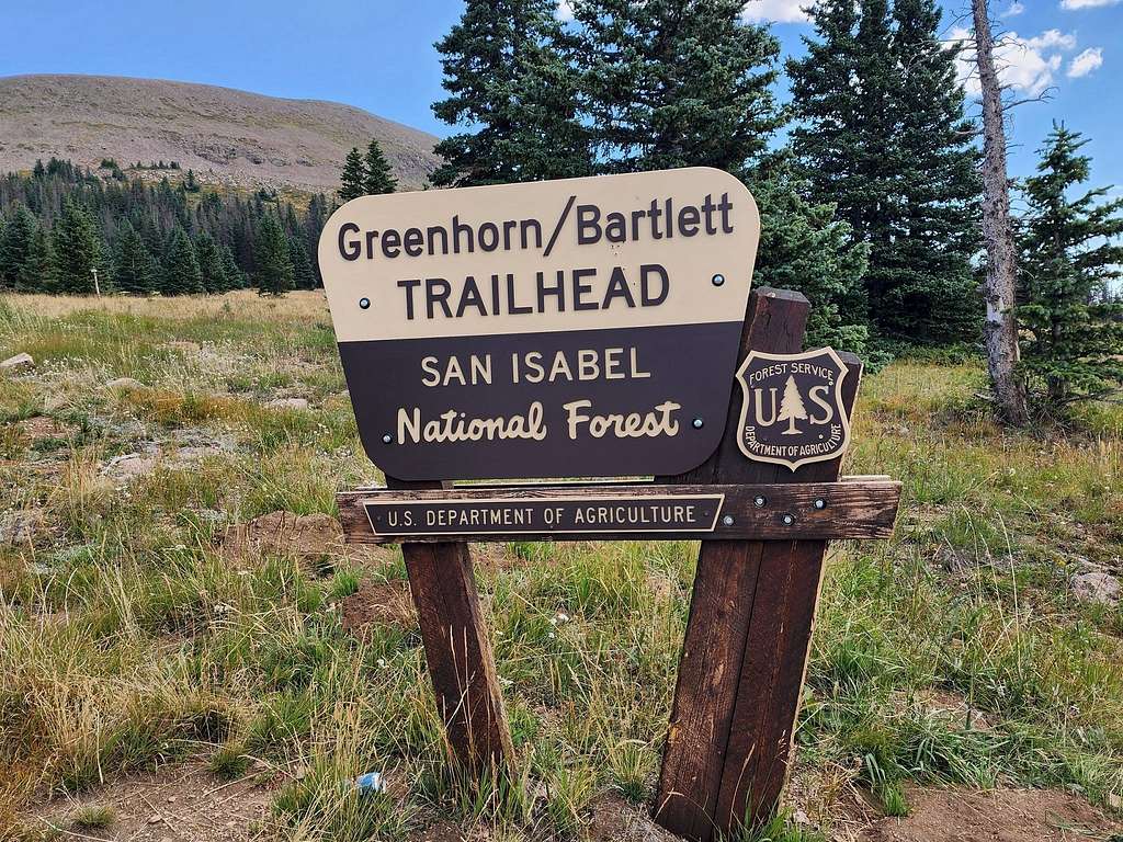 Trailhead sign.
