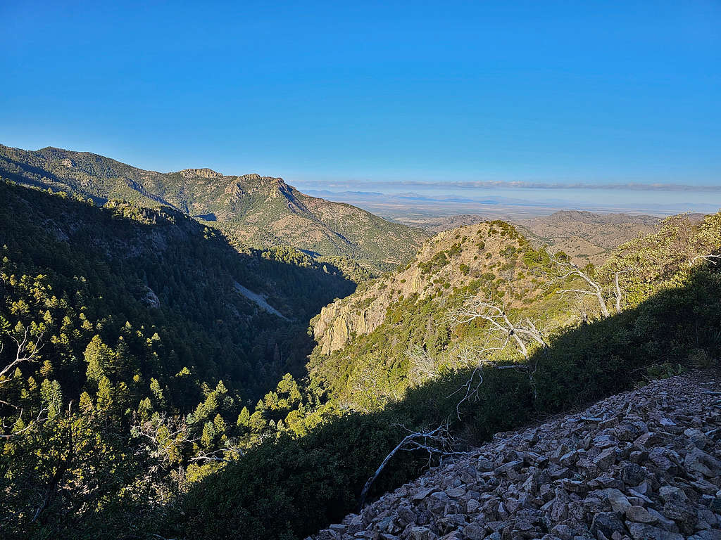 Point 7927 ft and Mormon Canyon