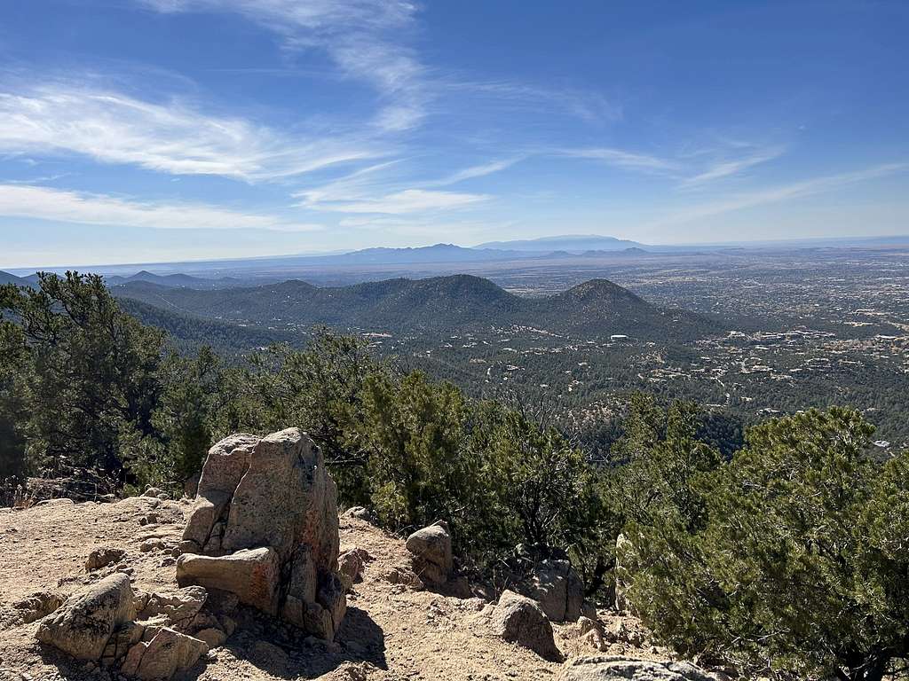 Santa Fe area from upper trail.