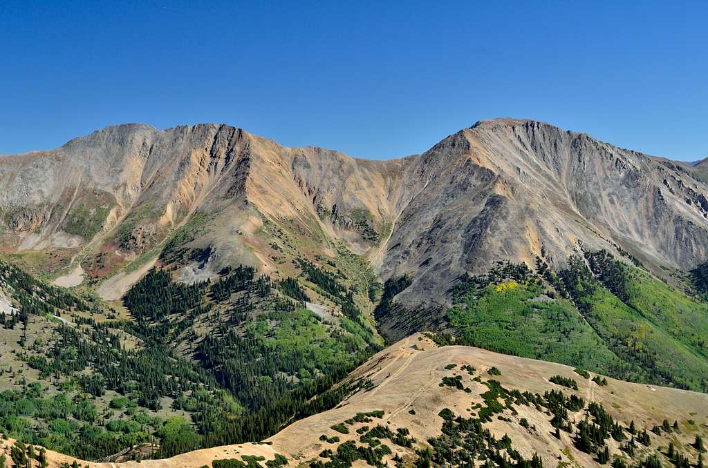Mt. Blaurock and Ervin Peak.