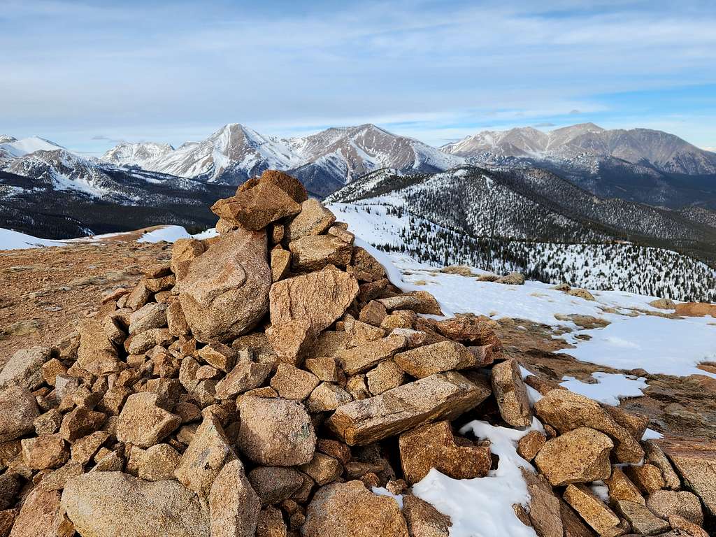 View from the summit of Monarch Ridge
