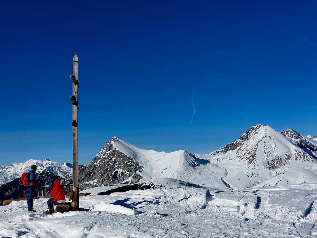 Grosser Ifinger (picco Ivigna)  and Kleine Ifinger seen from KreuzJoch Giogo della Croce