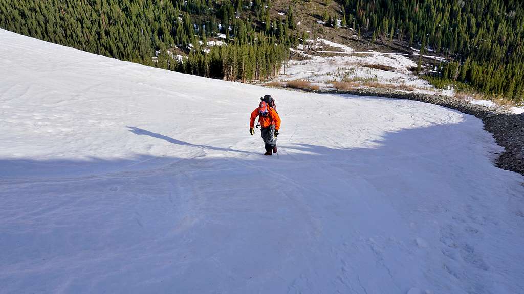 Lower section of couloir.