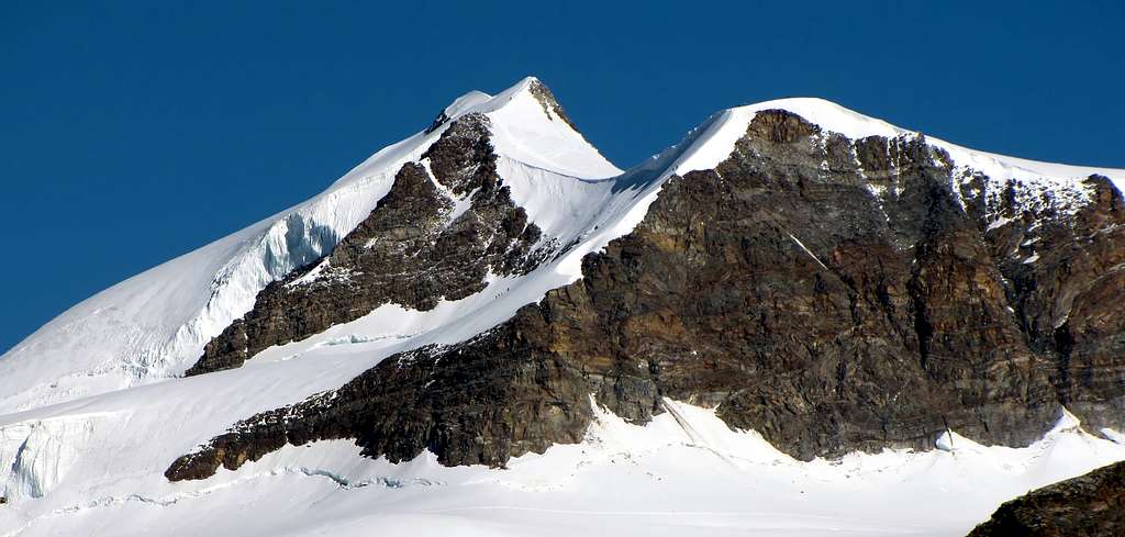 Castore from Lys Glacier
