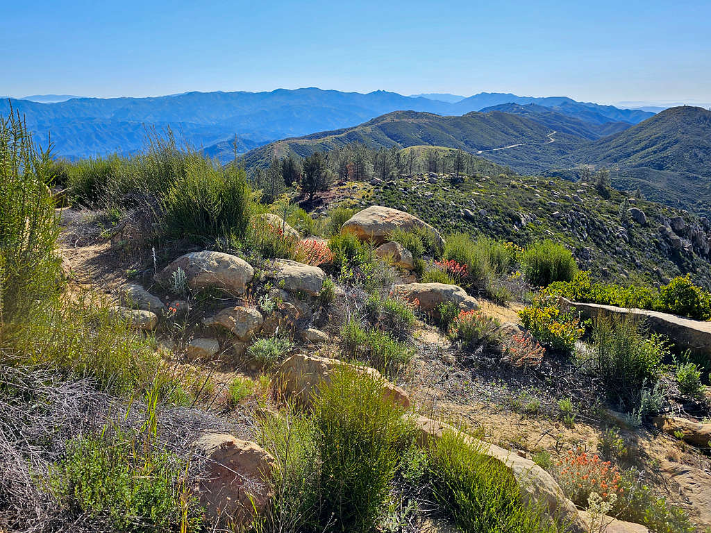 Looking east from the summit of La Cumbre Peak