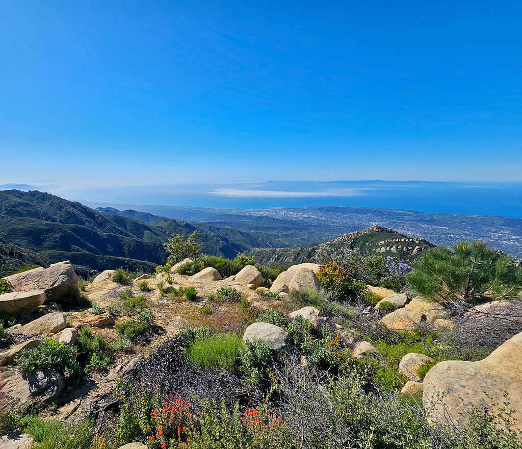 Looking south from the summit of La Cumbre Peak
