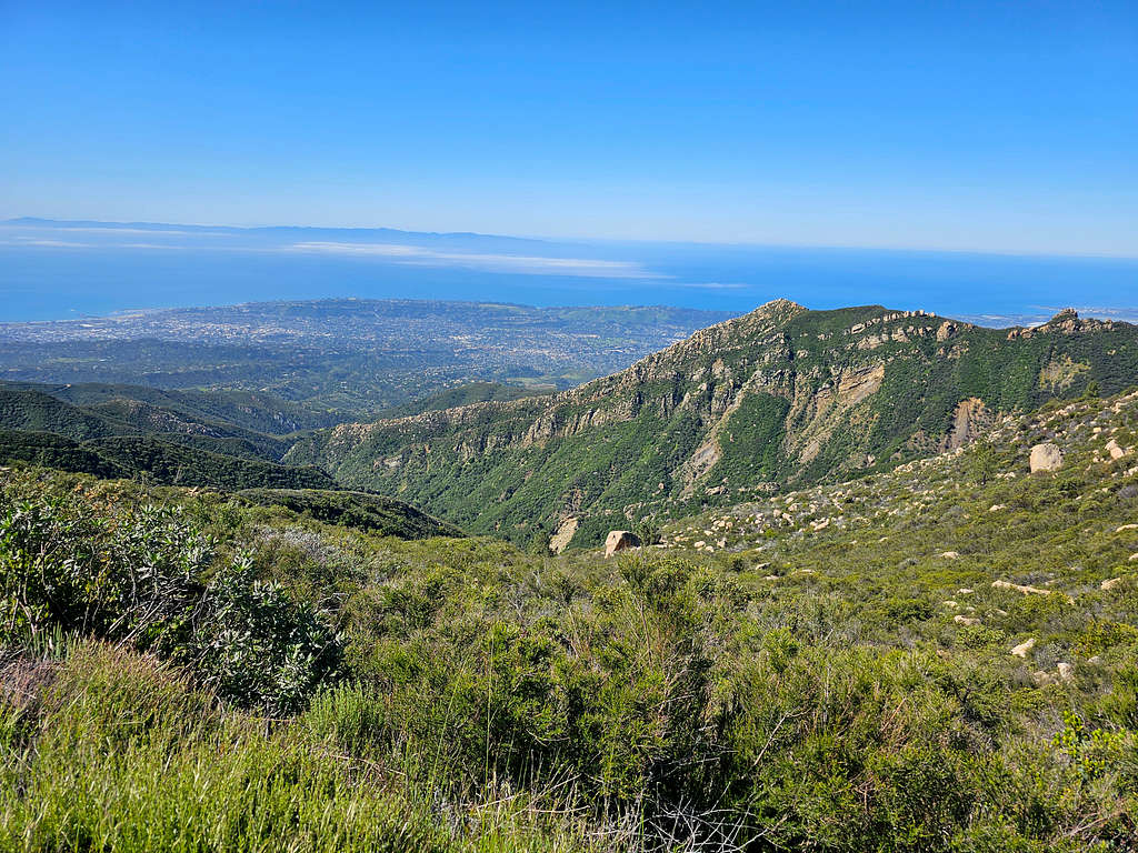 Arlington Peaks and the Pacific Ocean