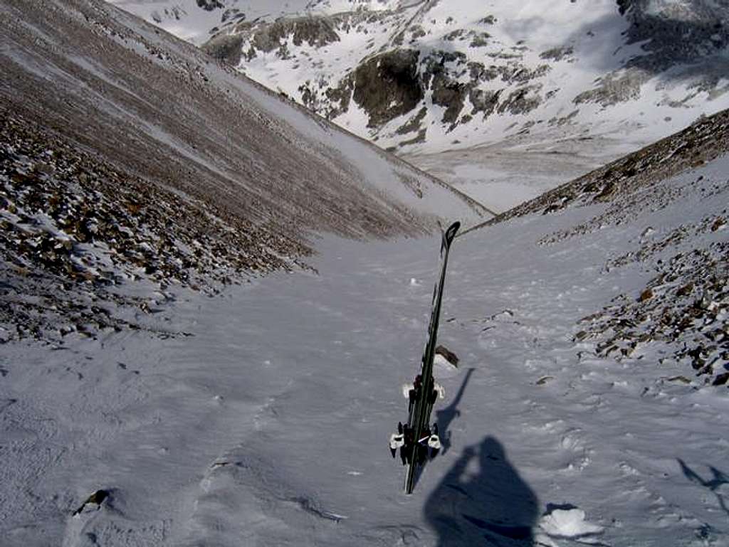 Looking down the West Gully...