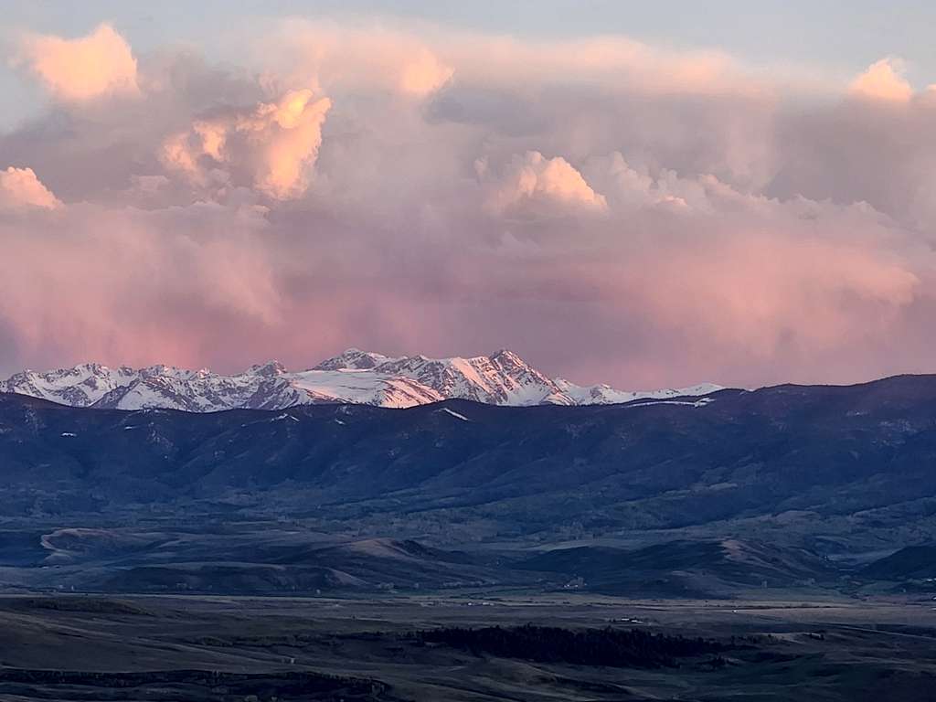 Gore Range from Mt Bross (Grand County)