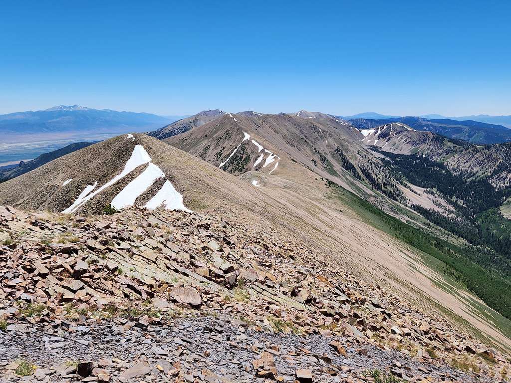 Looking south from North Schell Peak