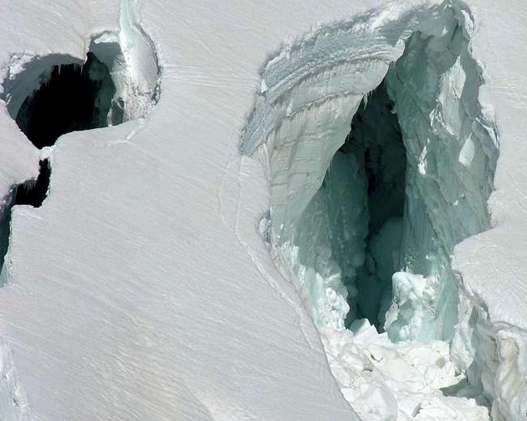 Crevasses of the Vallee Blanche