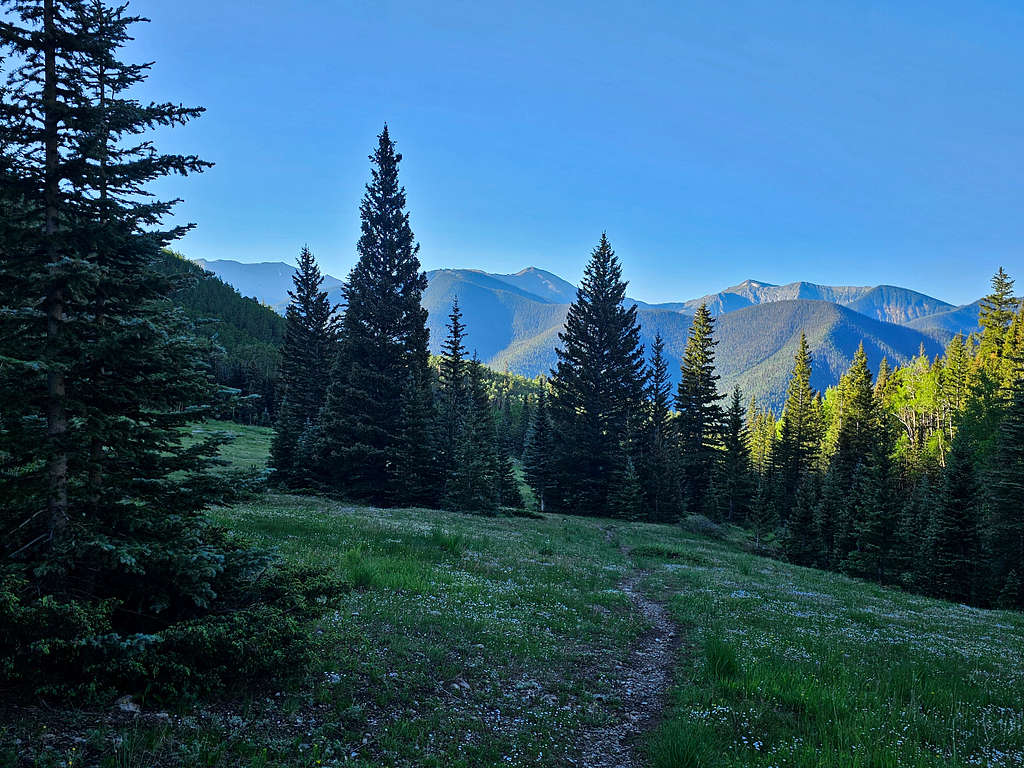 Wheeler Peak, Lake Fork Peak and Vallecito Mountain