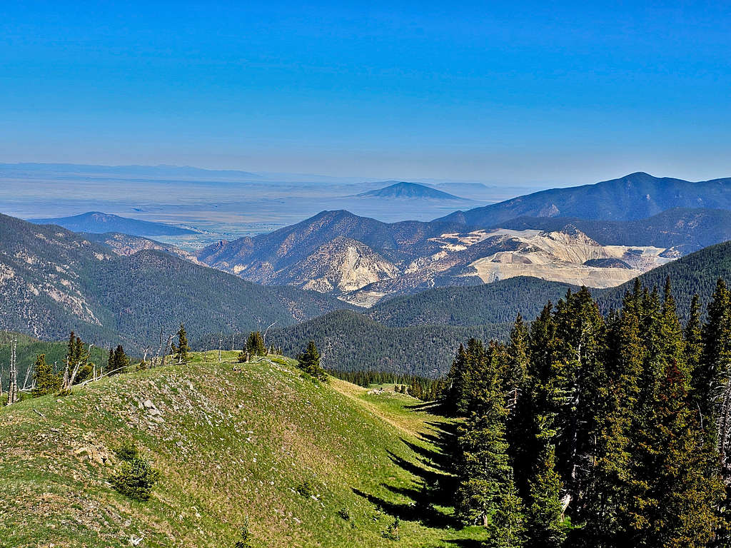 Pinabete Peak, Ute Mountain and Chevron Questa Mine