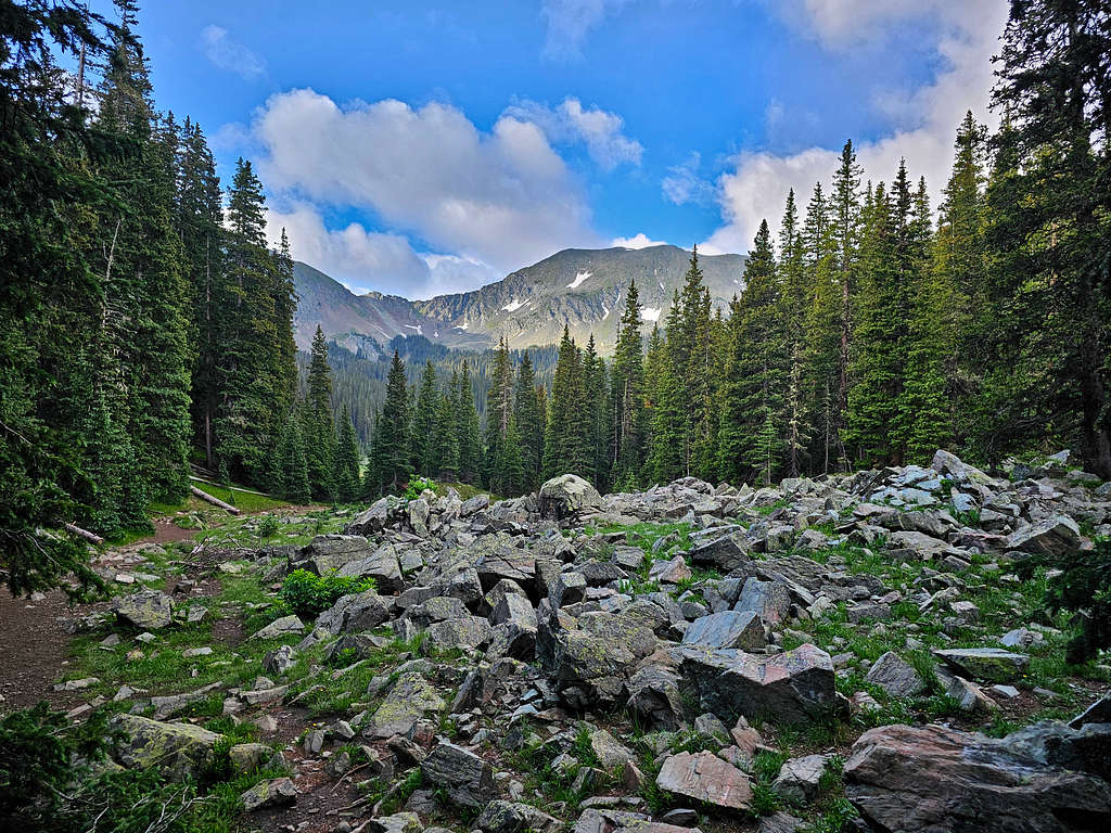 Below Williams Lake, Peak 12819 ft