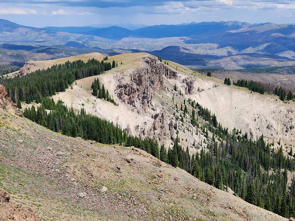 View NE from the summit of Elk Mountain