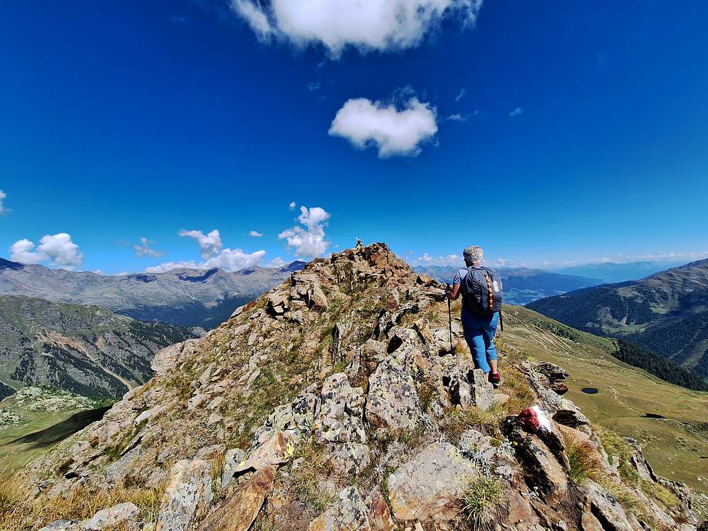 Cima Trenta summit ridge