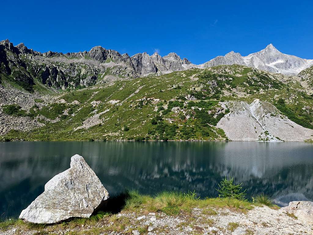 Upper Cornisello Lake and Cima Cornisello