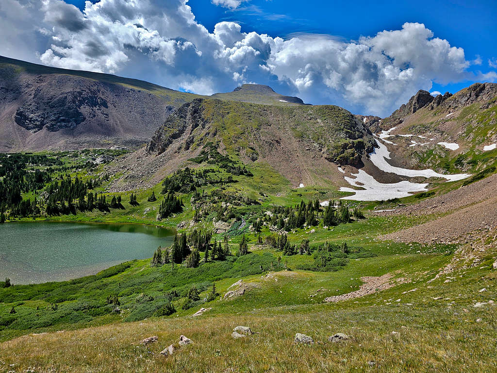 James Peak and Rogers Pass Lake